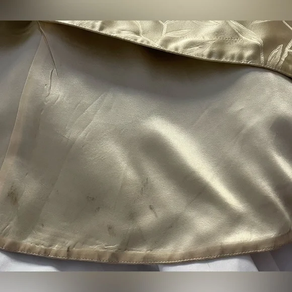 ✨ Prada Silk Skirt – Made in Italy | Gold | Size 40 (US 6) Luxury Repurpose - Picture 6 of 13